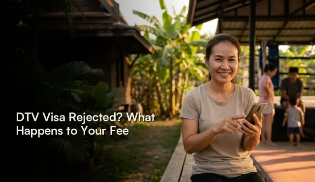 Wildcat Muay Thai owner explaining DTV visa refund policy before a training package is paid
